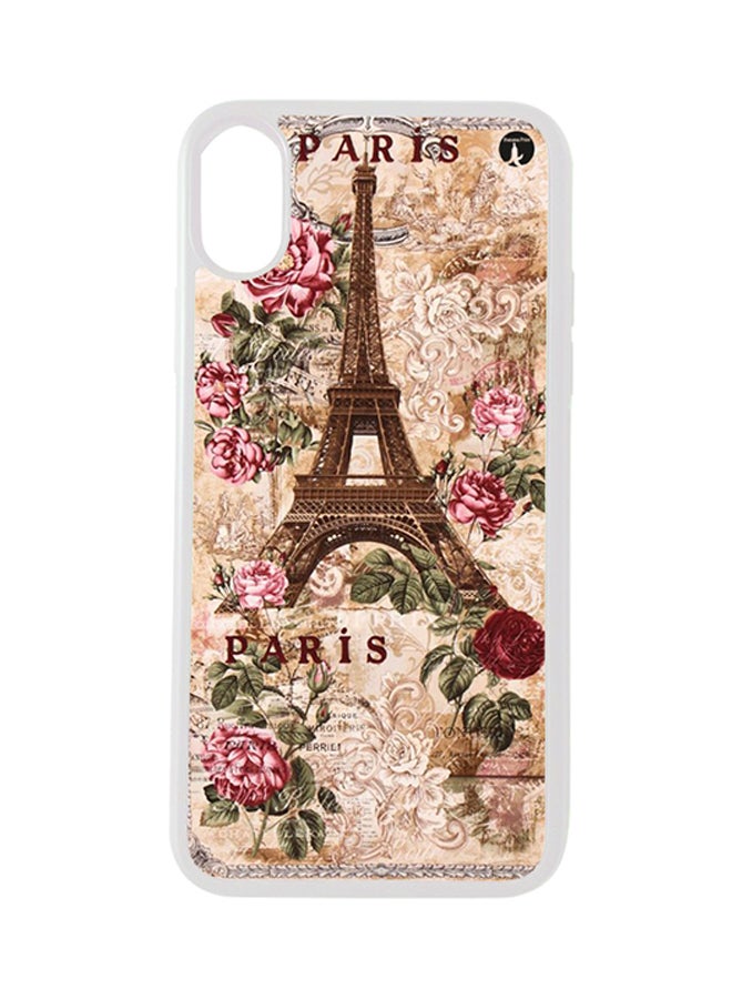 BP Protective Case Cover For Apple iPhone XS Max The Eiffel Tower (White Bumper)