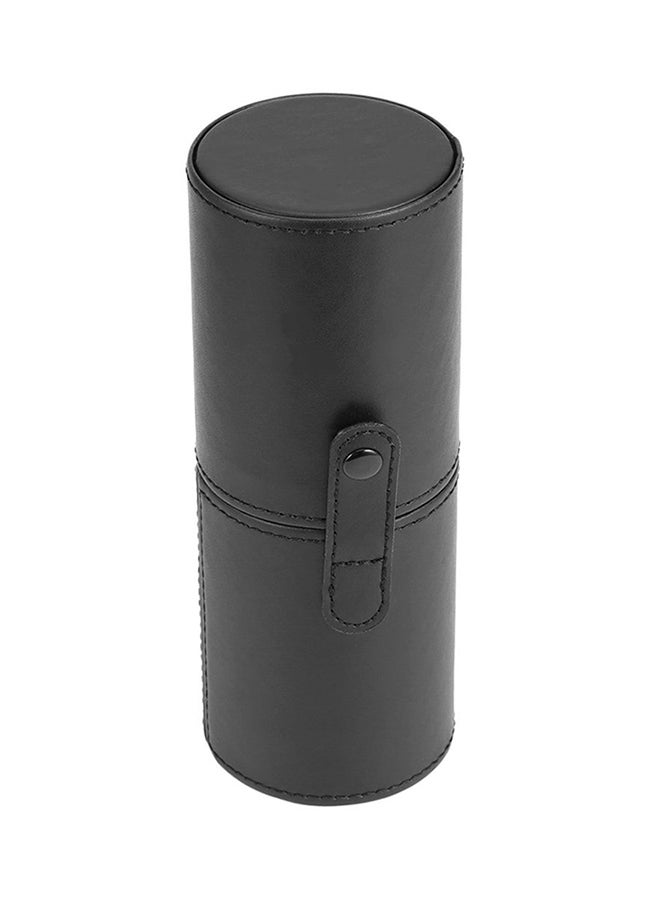 Portable Makeup Brush Storage Box Case Black - Image 1