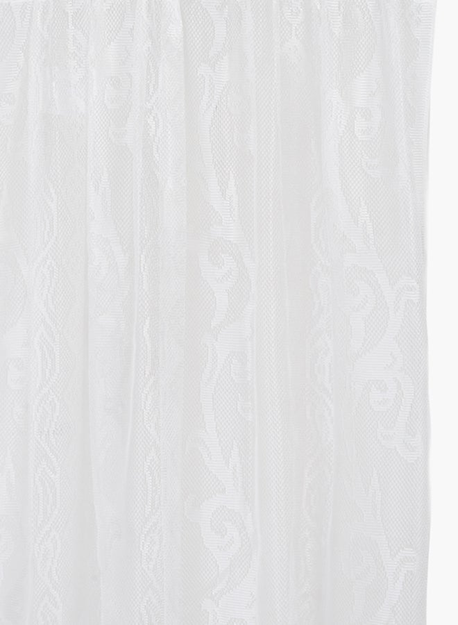 Home Box 2-Piece Rhine Polyester Curtain Set White 240x140cm - Image 2