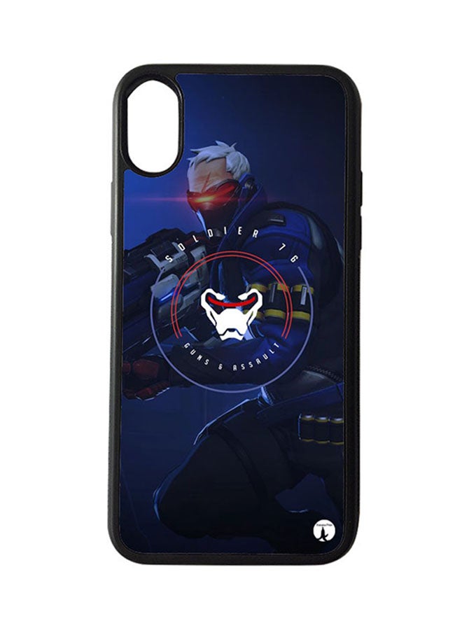 BP Protective Case Cover For Apple iPhone XR The Video Game Overwatch (Black Bumper)