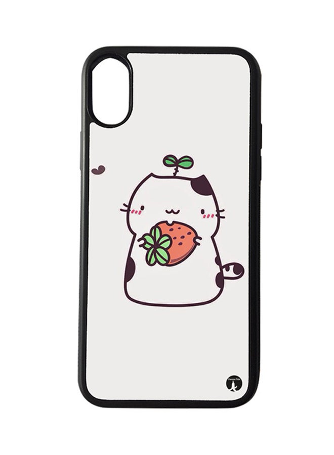 BP Protective Case Cover For Apple iPhone XR A Cat (Black Bumper)