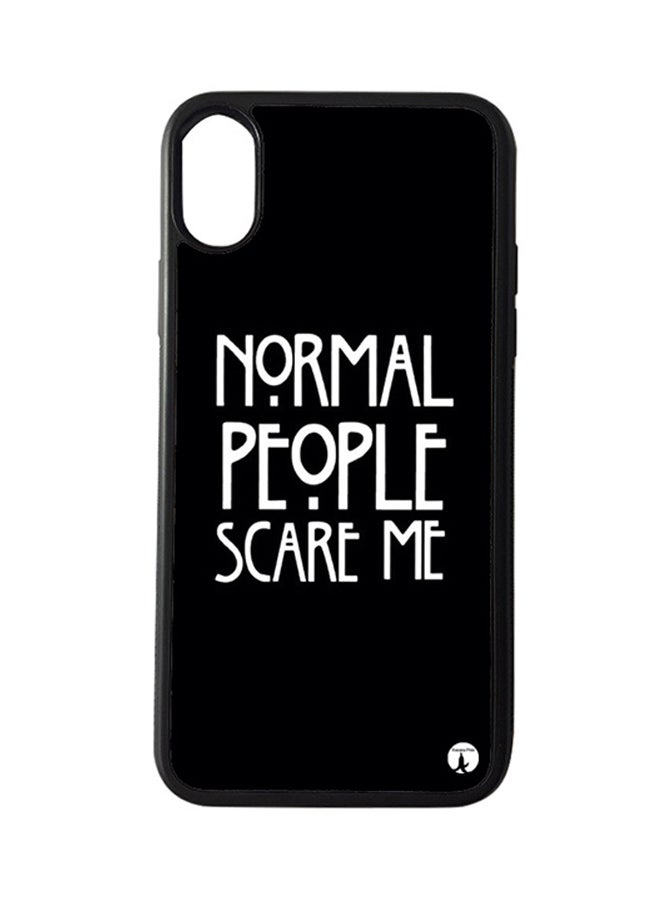 BP Protective Case Cover For Apple iPhone XR English Phrases (Black Bumper)