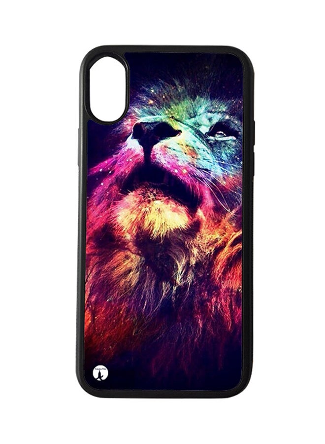 BP Protective Case Cover For Apple iPhone XR A Lion (Black Bumper)