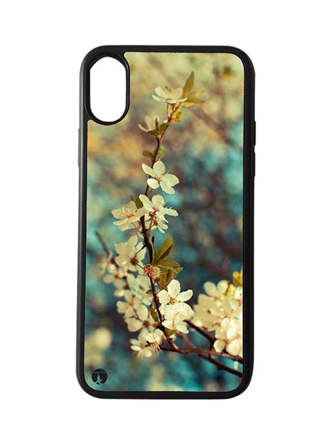 BP Protective Case Cover For Apple iPhone XR Flowers (Black Bumper)