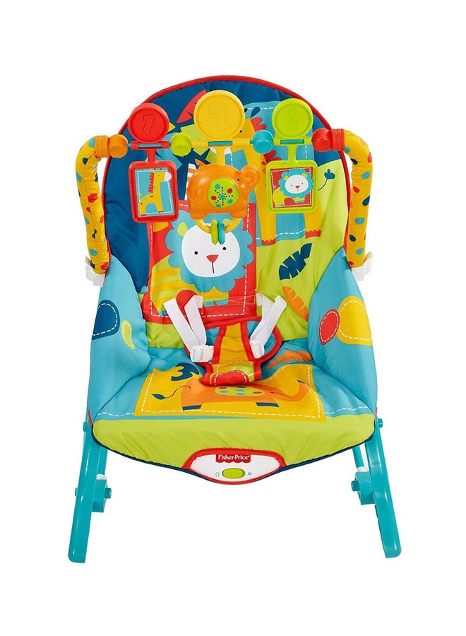 Fisher-Price Dark Safari Infant-To-Toddler Rocker - Blue/Yellow/Red  - Image 1
