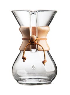 Chemex 6 Cup Classic Coffeemaker Clear 8.5x5.125inch  - Image 1