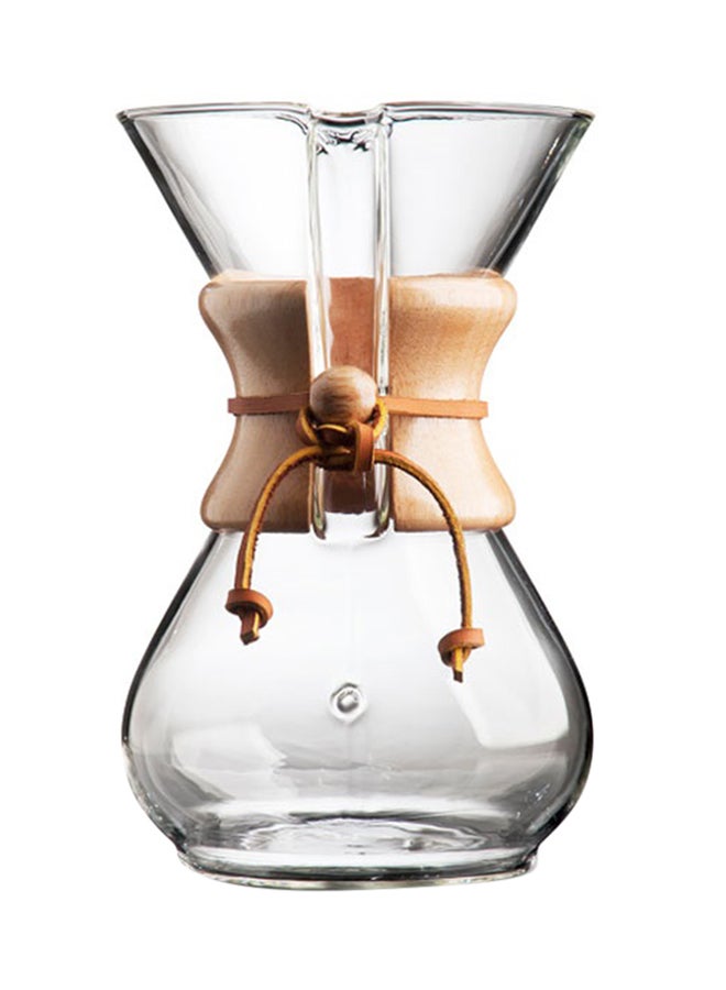 Chemex 6 Cup Classic Coffeemaker Clear 8.5x5.125inch  - Image 1