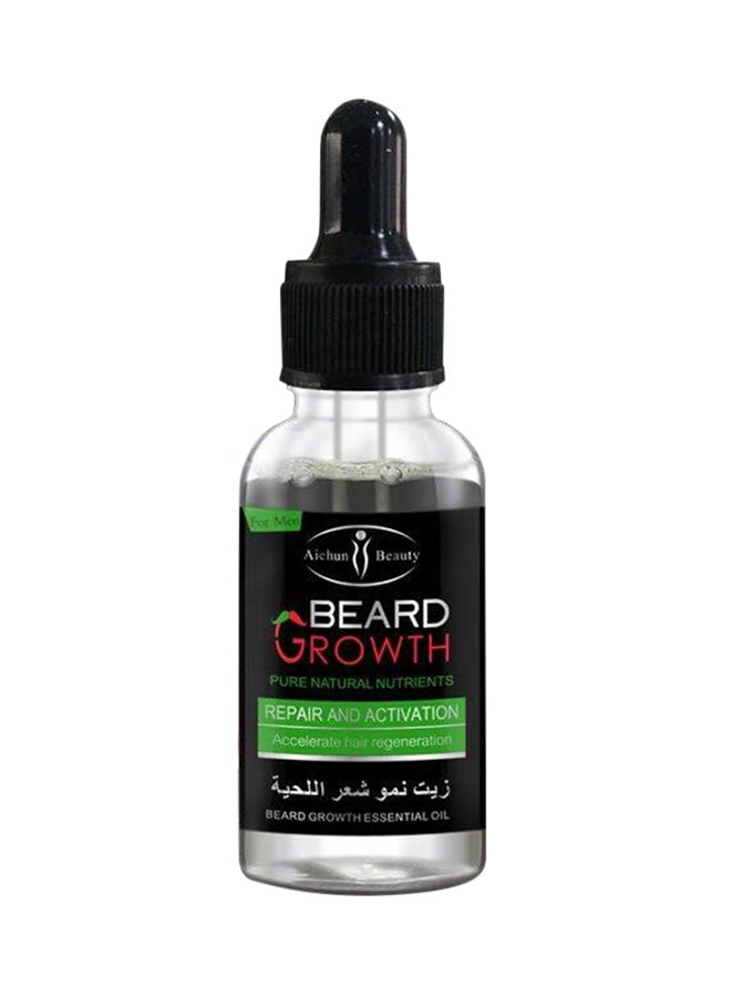 Aichun beauty - Beard Growth Natural Oil Clear 30ml - Image 1