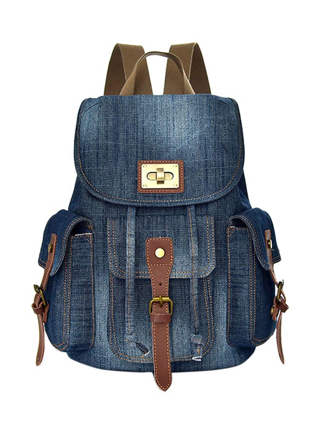 Sharpdo Denim Backpack Blue  - Image 1