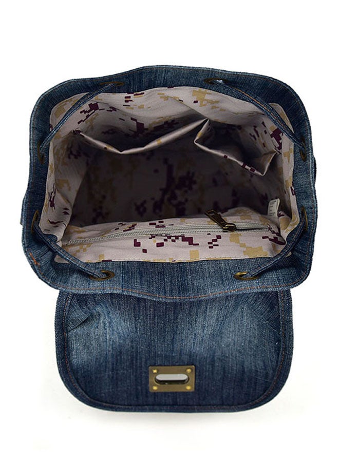 Sharpdo Denim Backpack Blue  - Image 5