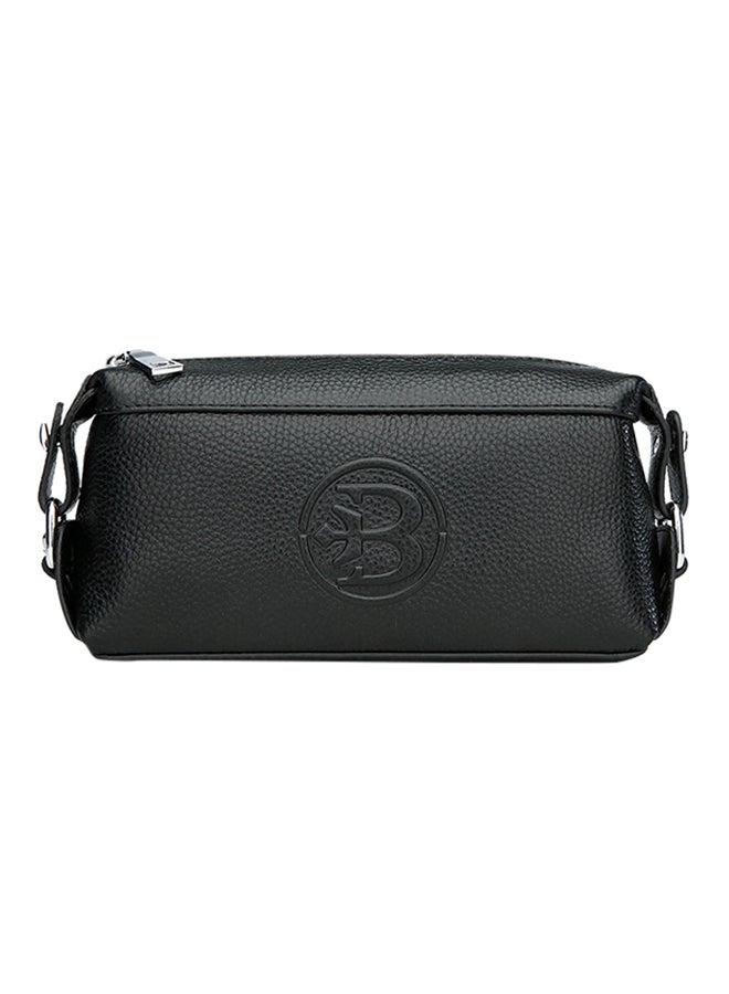 Sharpdo Leather Clutch Black - Image 1