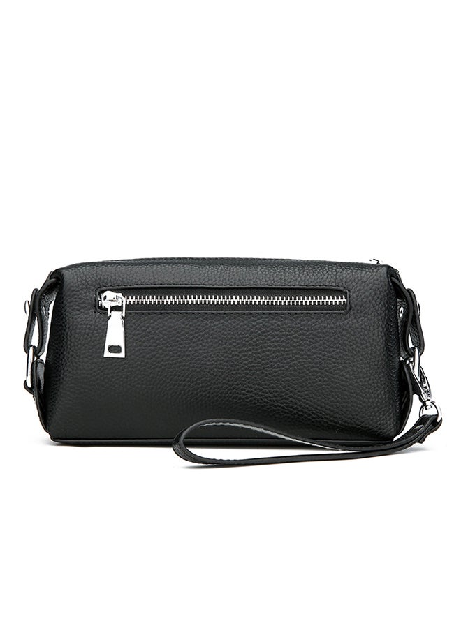 Sharpdo Leather Clutch Black - Image 2