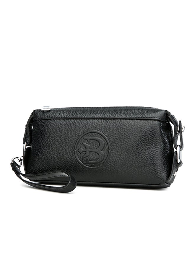 Sharpdo Leather Clutch Black - Image 3