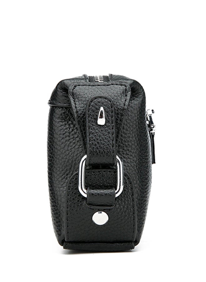 Sharpdo Leather Clutch Black - Image 5