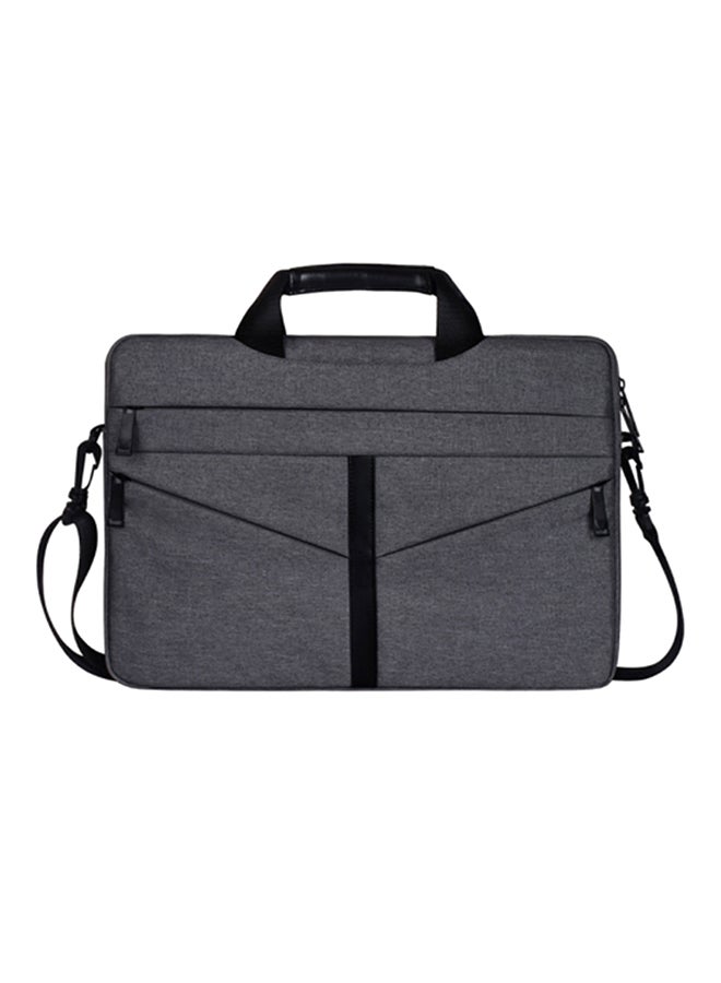 شاربدو حقيبة كمبيوتر محمول مزودة بسحاب إغلاق رمادي - Image 1