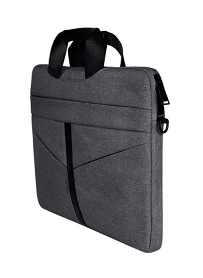 شاربدو حقيبة كمبيوتر محمول مزودة بسحاب إغلاق رمادي - Image 3