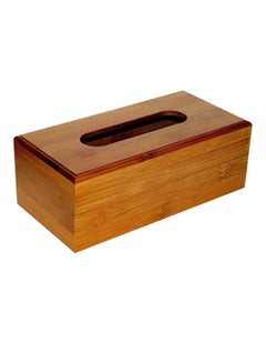 Liying Tissue Box Brown 8x11x22.5centimeter  - Image 1