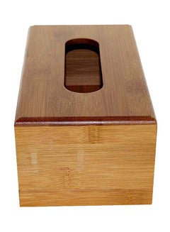 Liying Tissue Box Brown 8x11x22.5centimeter  - Image 3