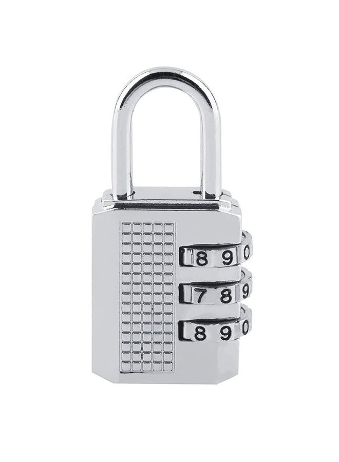 Dial Combination Padlock Silver  - Image 1