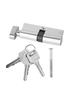 Anti-Snap Cylinder Door Lock Silver 8.9x2.9centimeter