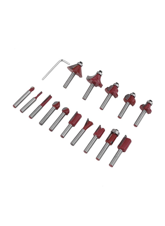 Generic - 15-Piece Carbide Shank Wood Router Set - Image 1