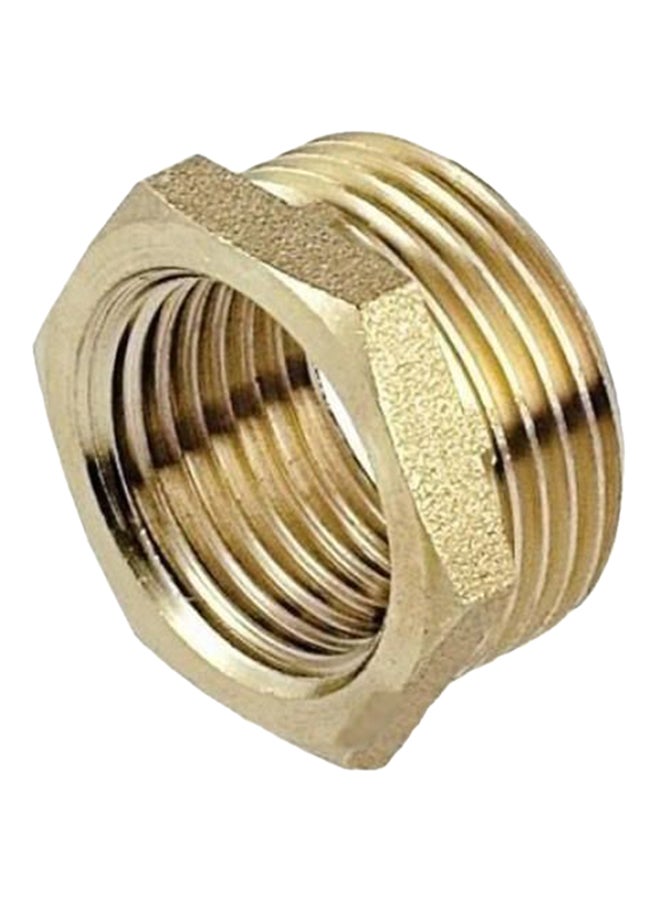 Brass Reducer Bush Gold 1x0.75inch 