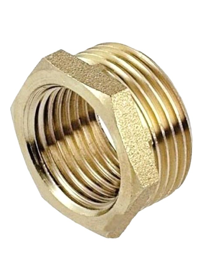 Brass Reducer Bush Gold 0.5x0.375inch
