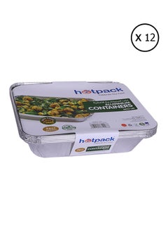 Hotpack 5-Piece Disposable Container With Lid Silver  - Image 1
