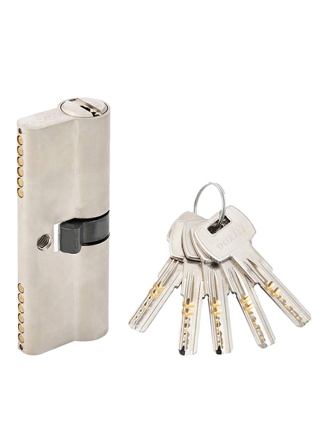 Cylindrical Door Lock Silver/Gold/Black 60mm