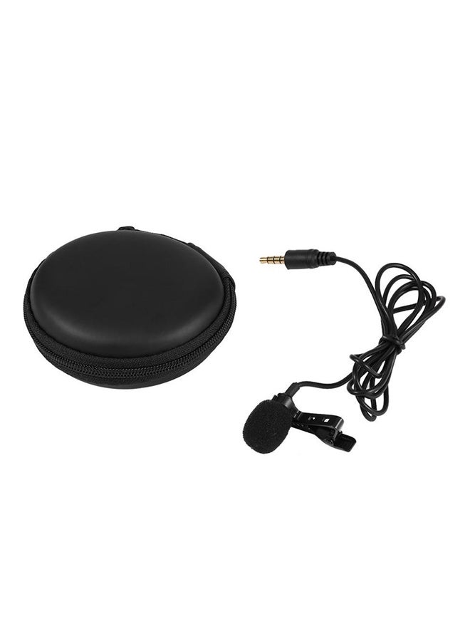 Portable Clip-On Lapel Lavalier Microphone With Storage Box ZN718500 Black - Image 2