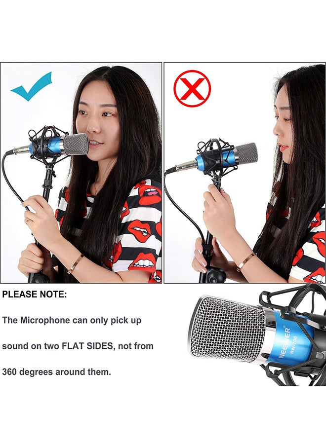 Neewer - Condenser Microphone Kit 145501 Blue/Silver/Black - Image 1