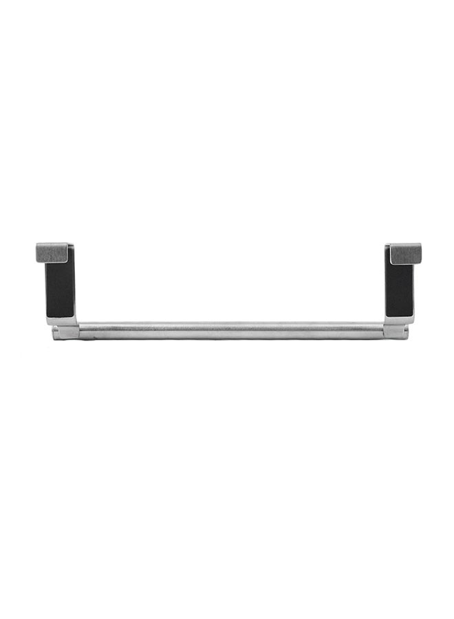 Bathroom Door Towel Bar Holder Silver - Image 2