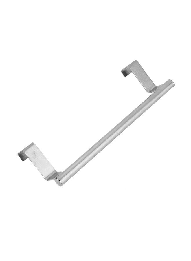 Bathroom Door Towel Bar Holder Silver - Image 3