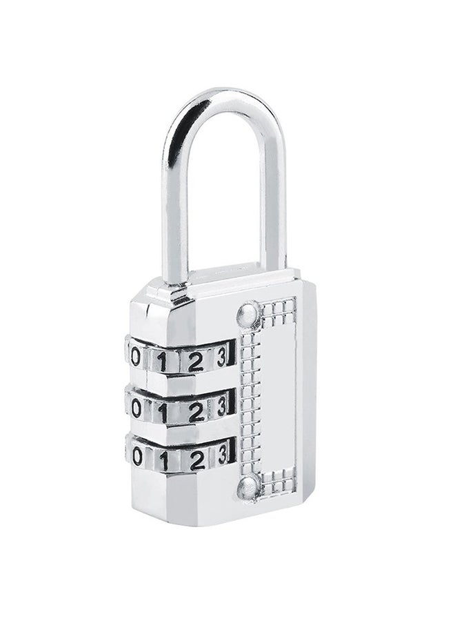 Dial Combination Padlock Silver  - Image 2