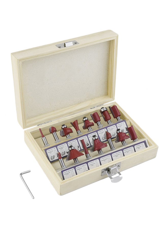 Generic - 15-Piece Carbide Shank Wood Router Set - Image 1