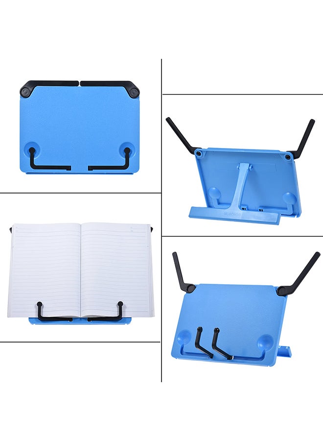 Generic - Portable Foldable Music Score Sheet Stand Holder For iPad Laptop Tablature Blue - Image 1