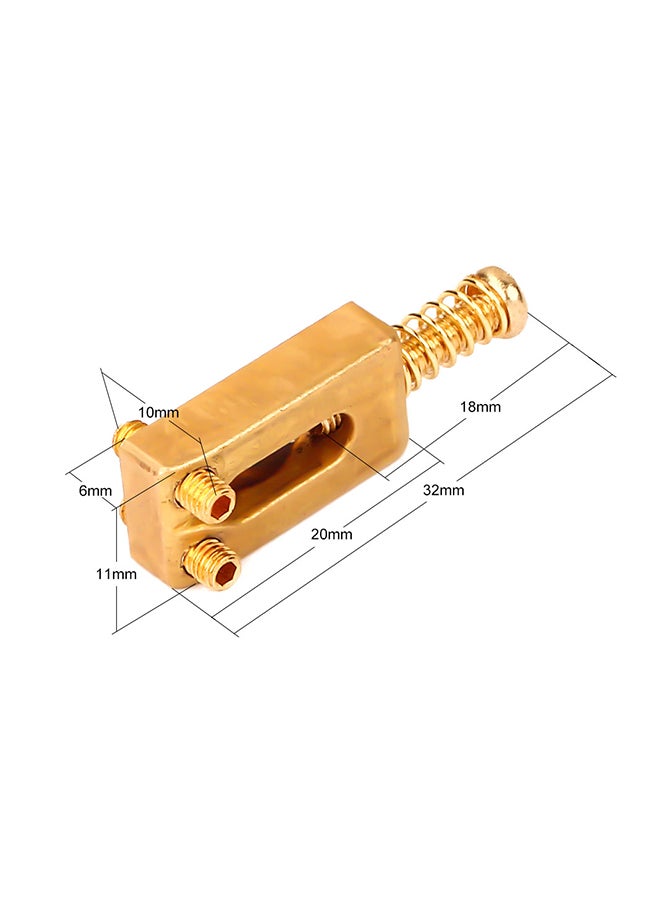 Generic - 6-Piece Brass Bridge Saddles For Fender ST Electric Guitar - Image 1