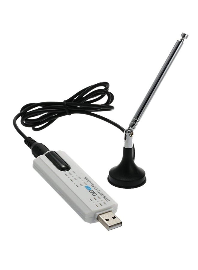 TV Stick Tuner With Aerial Antenna V1484 White  - Image 1
