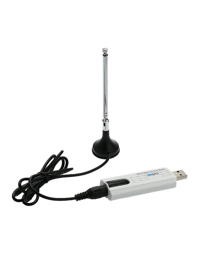 TV Stick Tuner With Aerial Antenna V1484 White  - Image 2
