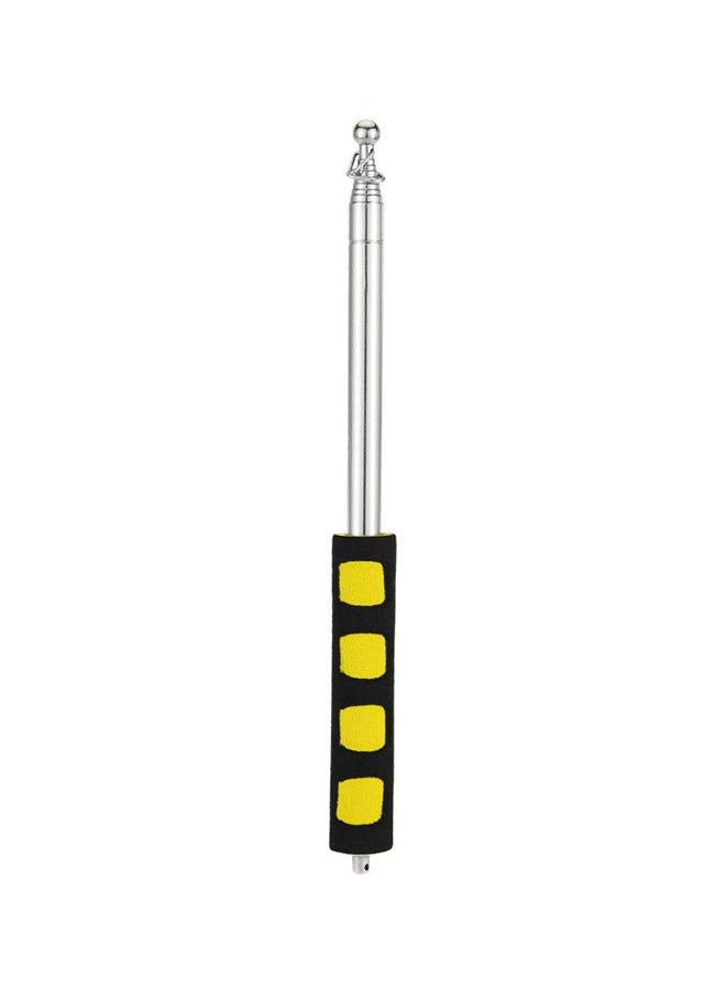 Generic - Stainless Steel Telescopic Flag Pole Yellow/Silver - Image 1