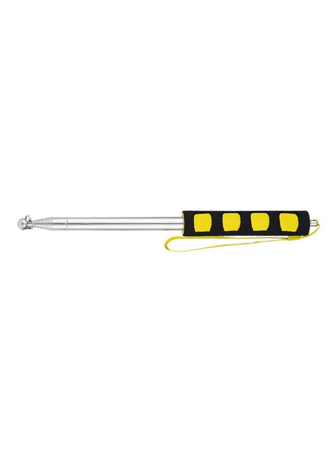 Generic - Stainless Steel Telescopic Flag Pole Yellow/Silver - Image 1