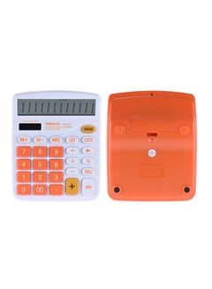 Generic 12 Digits Multi-Function Calculator White/Orange  - Image 1