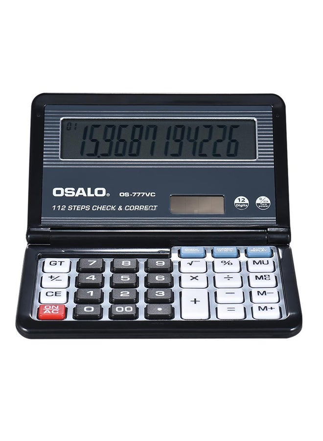 Generic 12 Digits Electronic Calculator Black  - Image 1