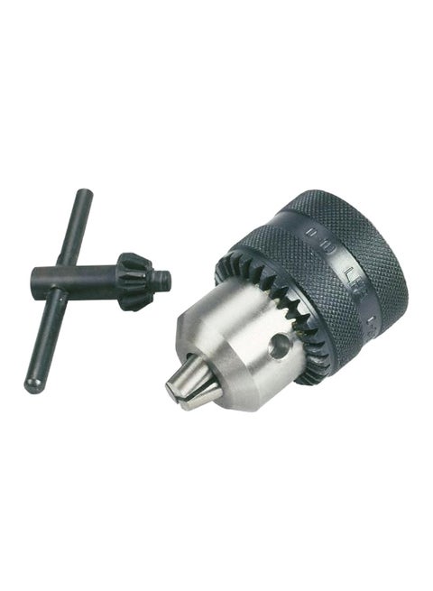 Drill Chuck With Key Black/Silver