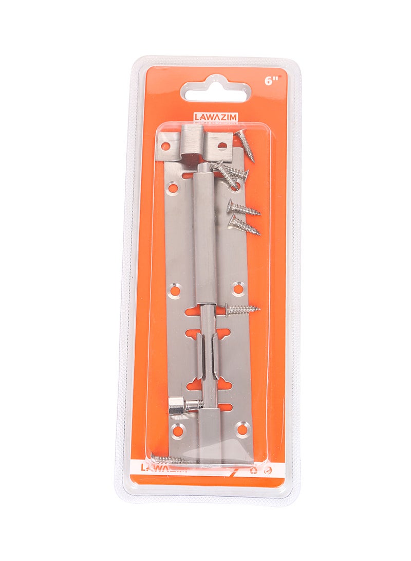 LAWAZIM Matte Door Latch Silver 6inch  - Image 3