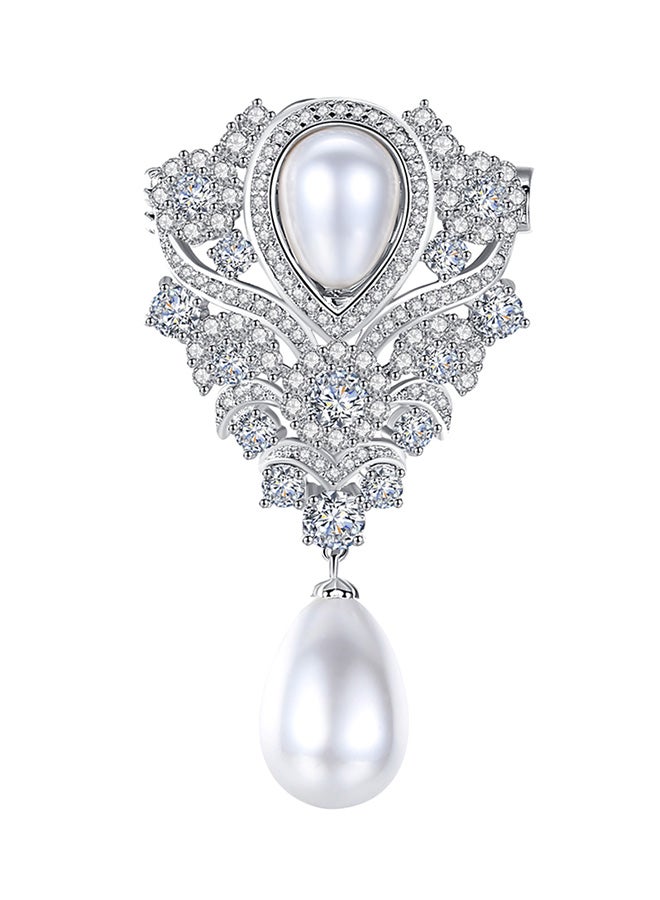 viennois - Zirconia Elegant Bridal Brooch - Image 1