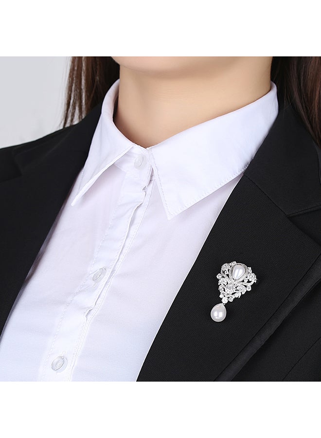 viennois - Zirconia Elegant Bridal Brooch - Image 1