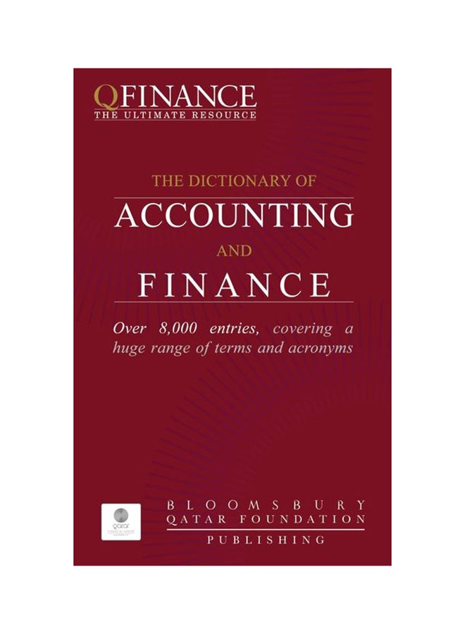 Dictionary of Accounting and Finance - Hardcover English - 1/7/2010 