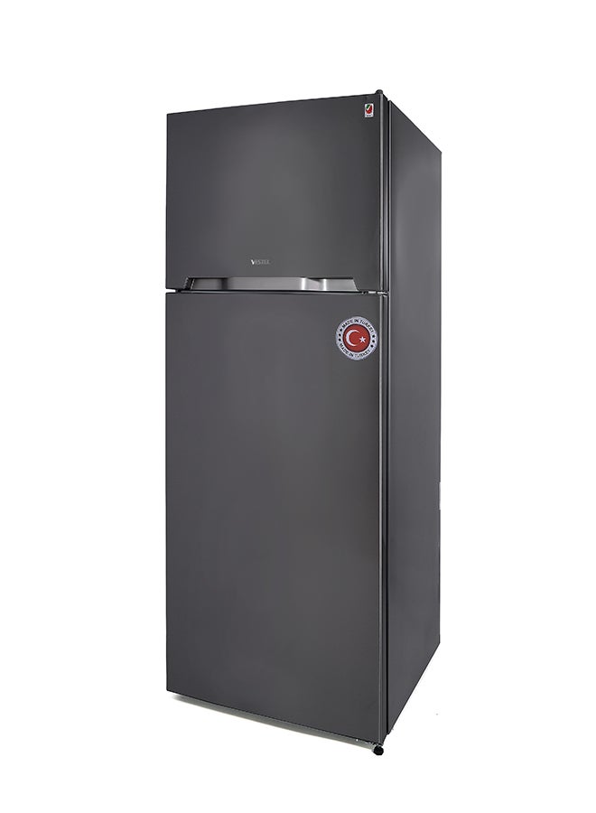 Double Door Top Mount Refrigerator NF480X Grey