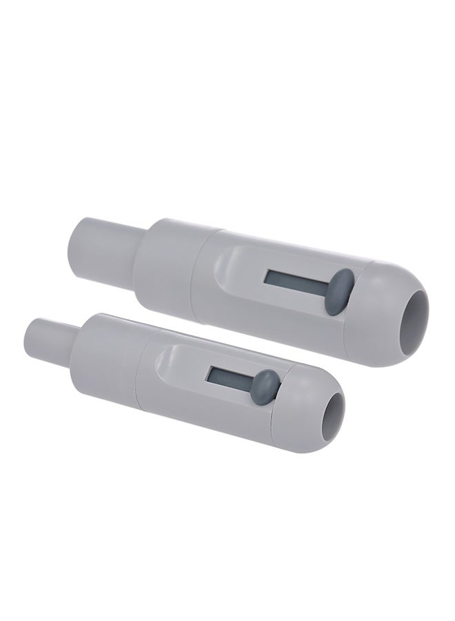Generic - 2-Piece Saliva Swivel Universal Sucker With Adjustable Valve Set Grey 44grams - Image 1